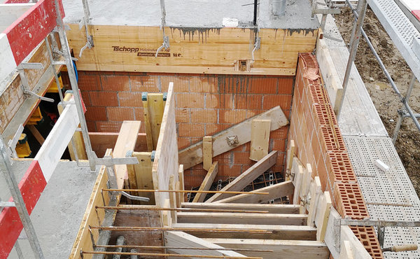 Hochbau, Armierungseisen, Betonieren