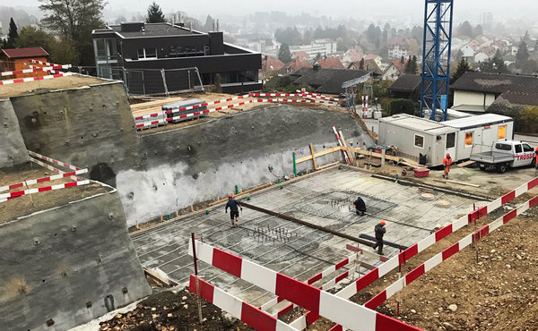 Baumeisterarbeiten, Erdarbeiten, Wohngebäude Hochbau, Trüssel AG Bauunternehmung