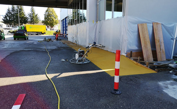 Baumeisterarbeiten Anbau Büro und Ablieferung, Umbau Ausstellungsraum, Anpassung Zugang und Beläge 